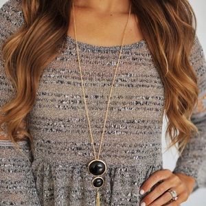 Basil Lola brown dress